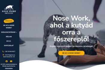 Nose Work oktatás honlap